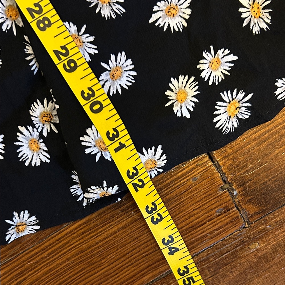 Calvin Klein Jeans Black Daisy Print Spaghetti Strap Dress - Size L, NWOT - Picture 14 of 14